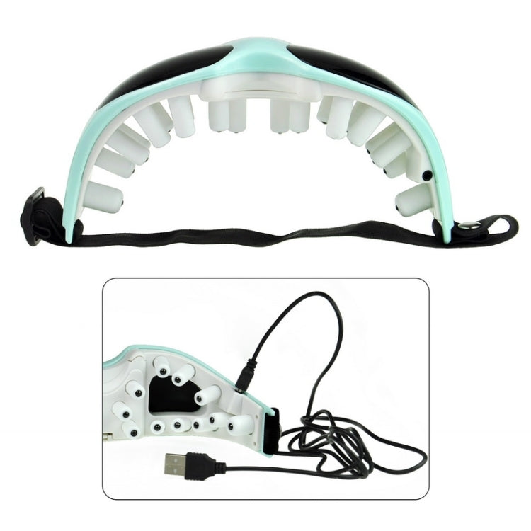 TS-0816 Fashion Eye Care Health Electric Alleviate Fatigue Massager, Support USB Cable or Battery Charge(Green)