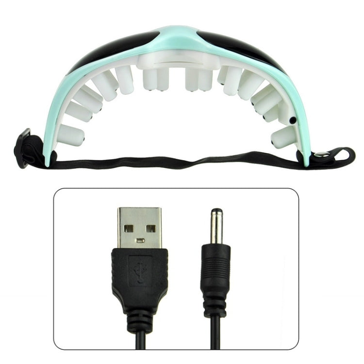 TS-0816 Fashion Eye Care Health Electric Alleviate Fatigue Massager, Support USB Cable or Battery Charge(Green)