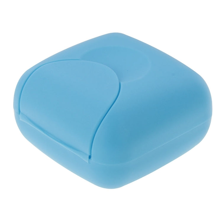 Creative Plastic Travel Soap Box with Cover and Lock, Small Size, Random Color Delivery