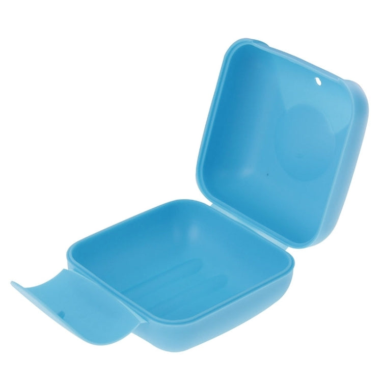 Creative Plastic Travel Soap Box with Cover and Lock, Small Size, Random Color Delivery