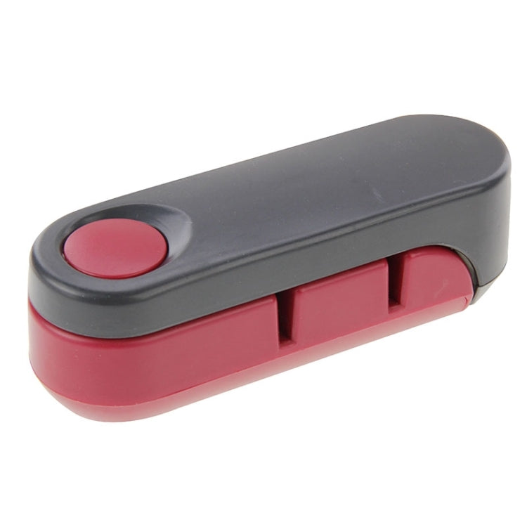Rotatable 2 Stage Storage Knife Sharpener (Black+Red)