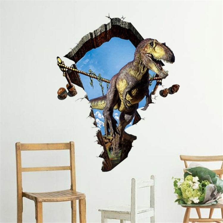 3D Home Decor Dinosaur Removable Wall Stickers, Size: 60cm x 90cm