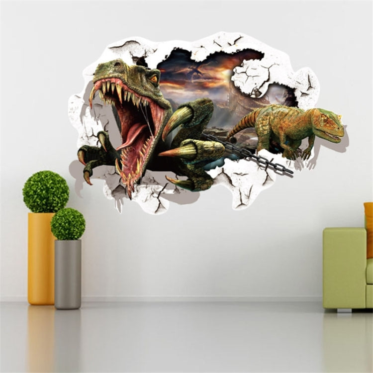 3D Home Decor Dinosaurs Removable Wall Stickers, Size: 60cm x 90cm