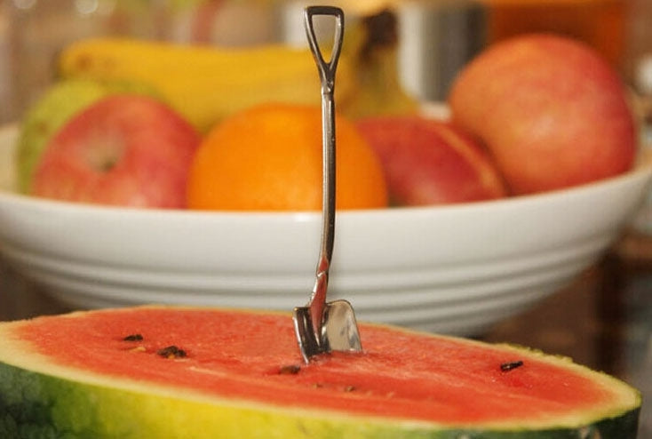 Creative Shovel Shape Stainless Steel Spoon(Silver)