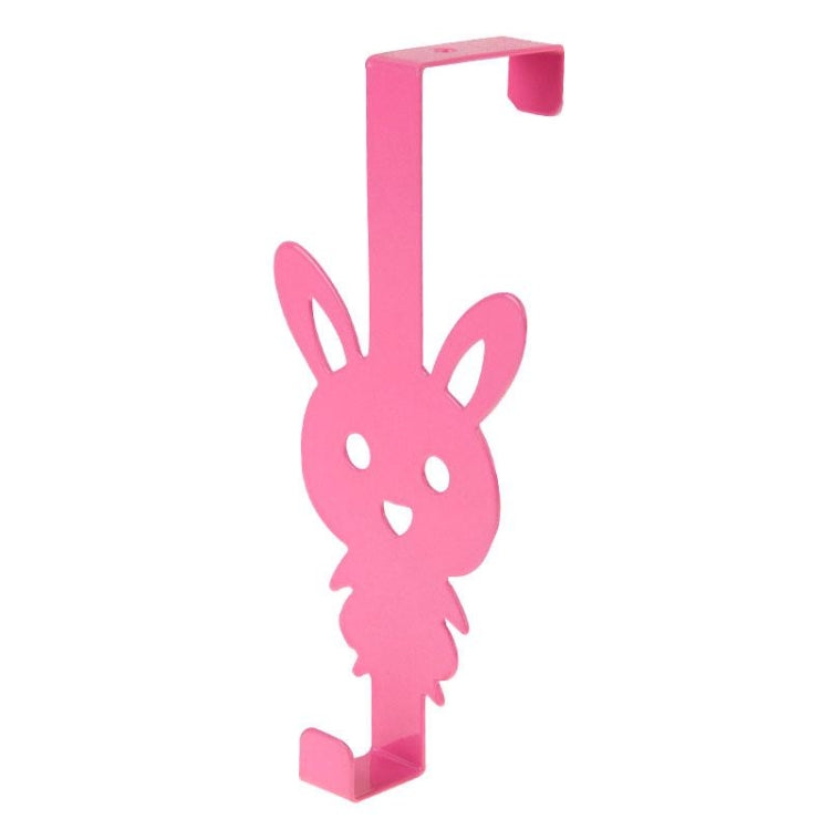 Creative Cartoon Rabbit Iron Door Post Hook(Pink)