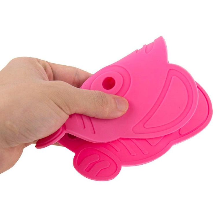 Little Tiger Head Pattern Heat-resistant Anti-skidding Silicone Heat Insulation Mat