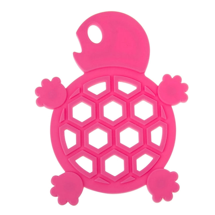 Tortoise Pattern Heat-resistant Anti-skidding Silicone Heat Insulation Mat, Random Color Delivery(Magenta)