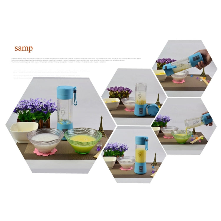 Creative Mini Convenient Portable Power Rechargeable Electric Stirring Juice Cup(Yellow)