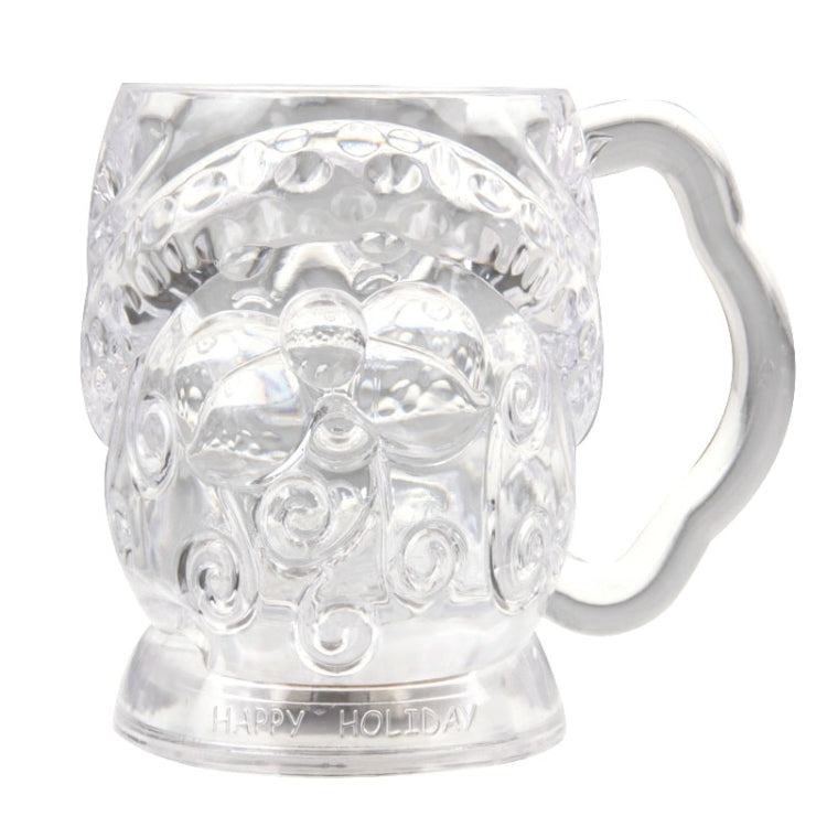 350ml Santa Claus Pattern Colorful Induction LED Flash Cup