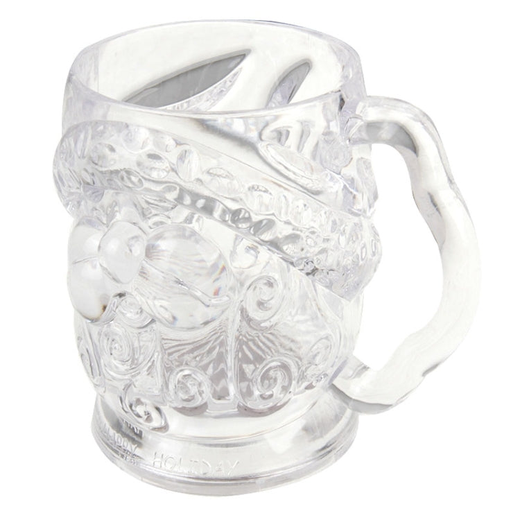 350ml Santa Claus Pattern Colorful Induction LED Flash Cup