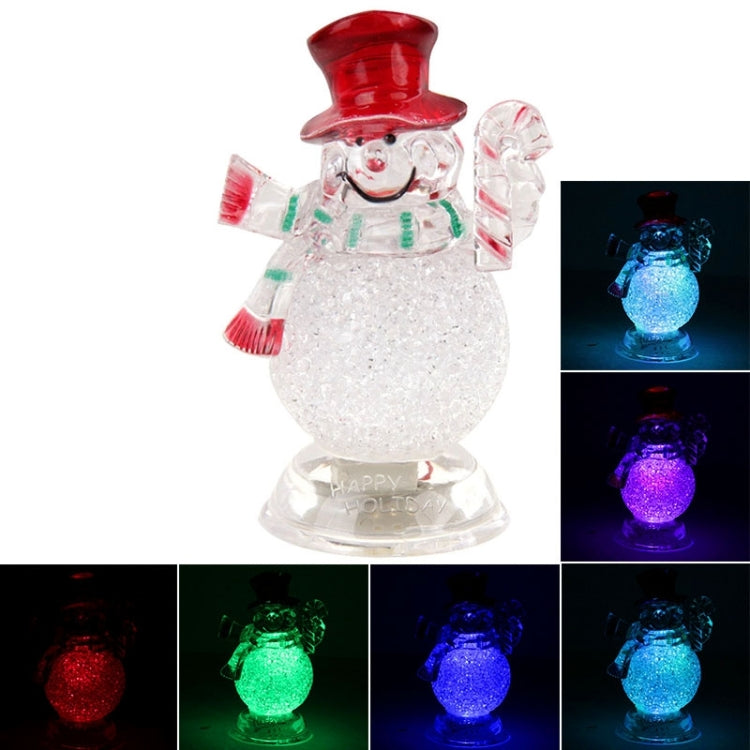 Christmas Decoration Small Snowman Colorful Flash LED Light