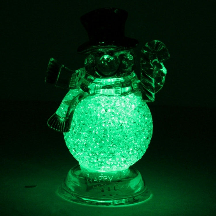 Christmas Decoration Small Snowman Colorful Flash LED Light