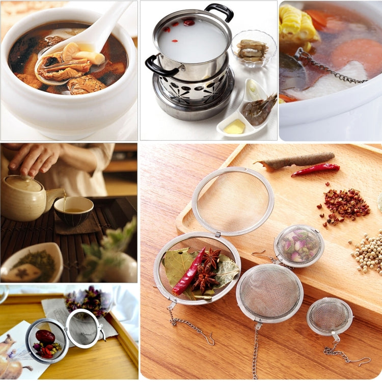 2 PCS Mesh Tea Ball Infuser Stainless Steel Tea Strainers