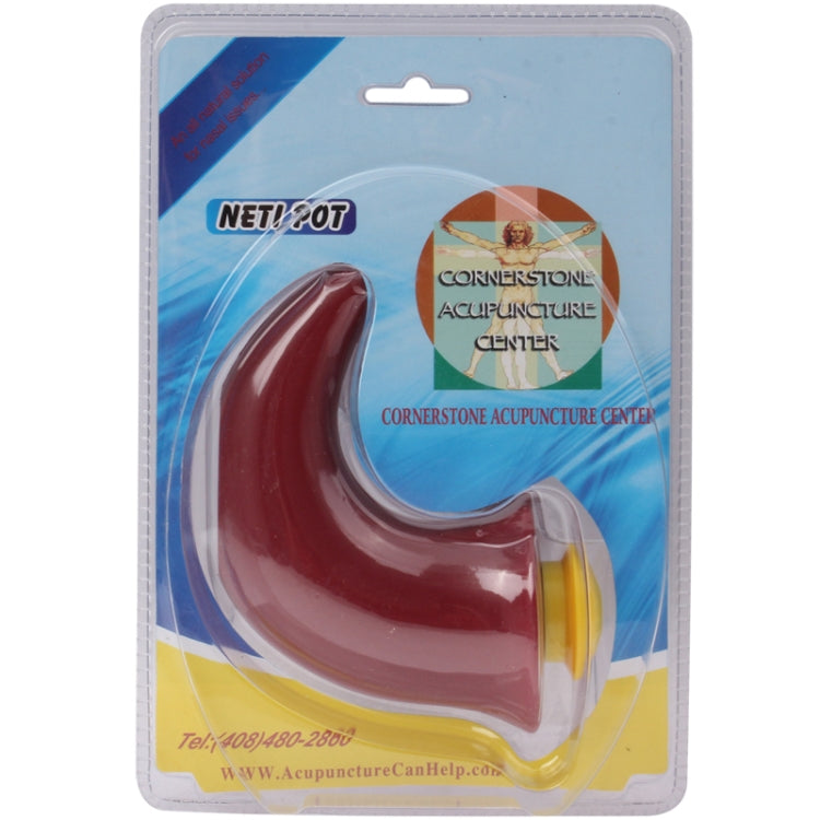 Rhino Neti Pot Natural Nasal Sinuses Cleanser(Red)