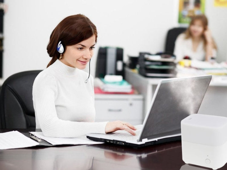 12W Aroma Diffuser Air Purifier Humidifier for Office / Home Room(White)