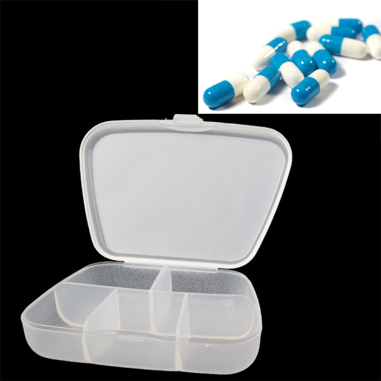 5 Compartments Portable Plastic Pocket Pill Box Pills Medicine Storage Box
