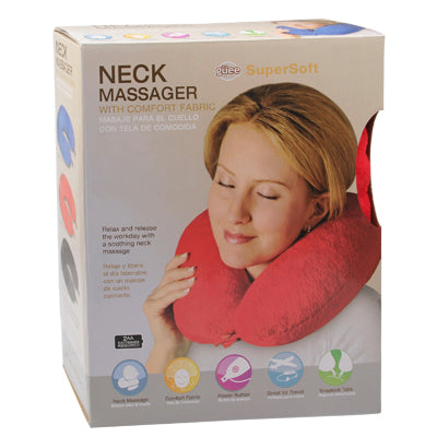 U Shape Neck Massager Pillow with Comfort Fabric(Red)