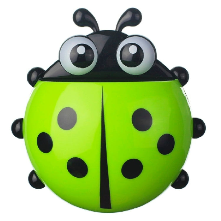 Cute Cartoon Ladybird Toothbrush Holder with Suction Cups, Random Color Delivery