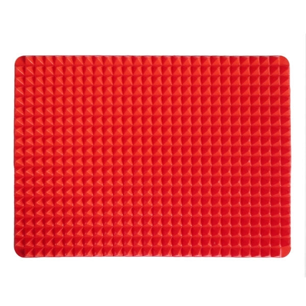 Red Pyramid Pan Nonstick Silicone Baking Mat Mould Cooking Mat Kitchen Tool