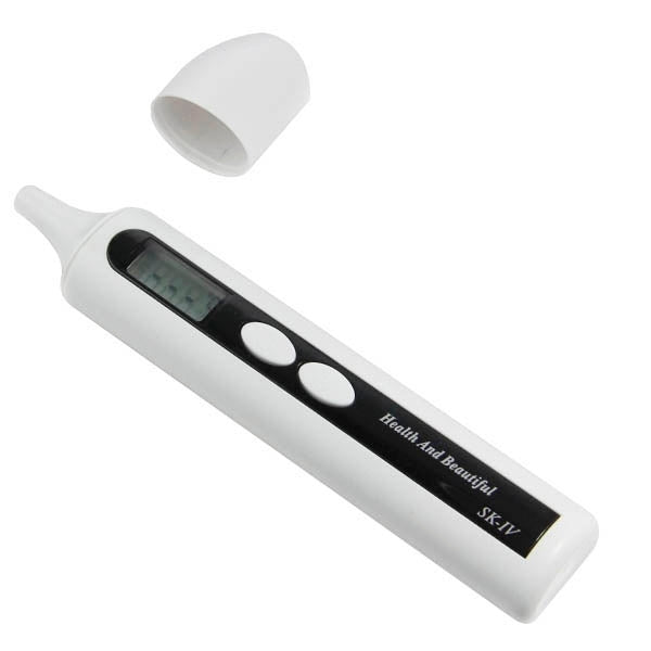 Multifunctional Infrared Ear / Forehead / Room / Feeding Bottle Thermometer with LED Display (Black + White)