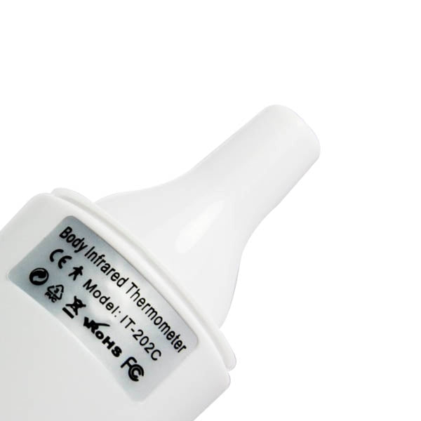 Multifunctional Infrared Ear / Forehead / Room / Feeding Bottle Thermometer with LED Display (Black + White)