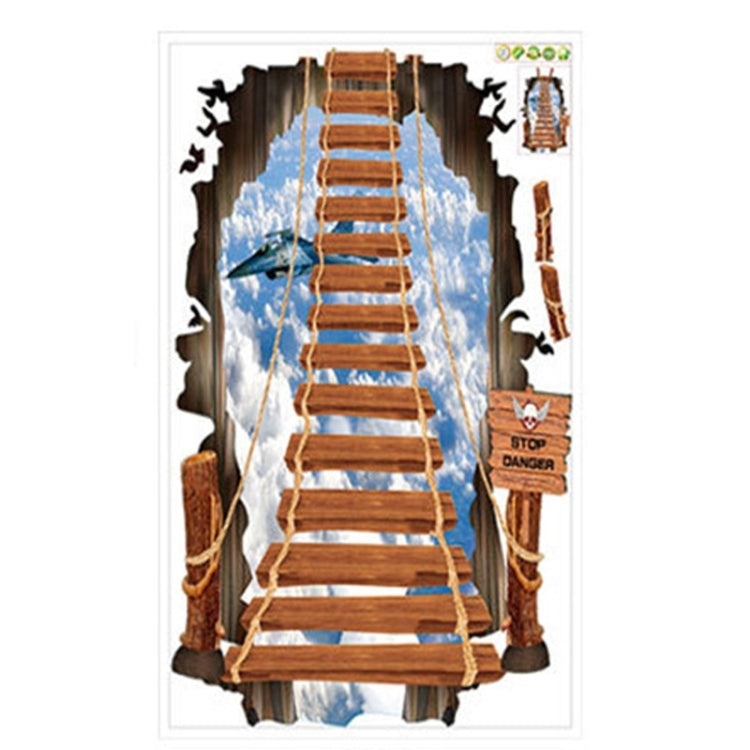 3D Creative Broken Wall Effect Stairway Fashion Wall Stickers, Size: 60cm x 90cm