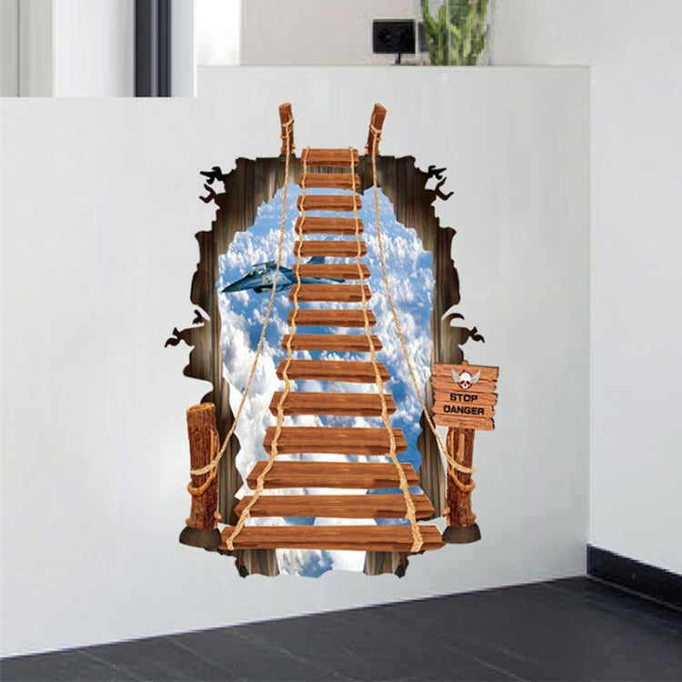 3D Creative Broken Wall Effect Stairway Fashion Wall Stickers, Size: 60cm x 90cm
