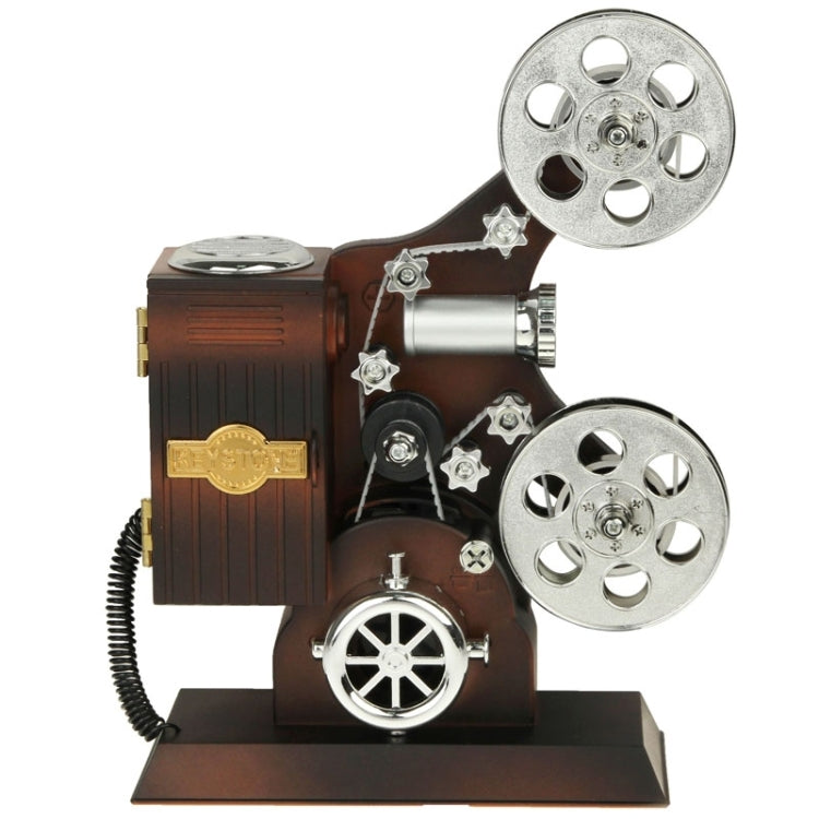 High Quality Vintage Design Classical Projector Shape Beautiful Fine Jewelry Music Box with Mirror