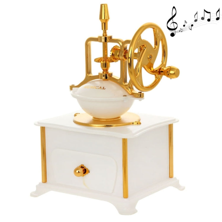 High Quality Vintage Design Retro Fashion Coffee Machine Fine Jewelry Music Box