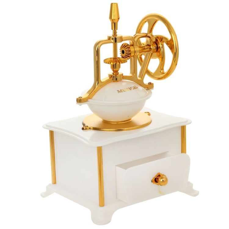 High Quality Vintage Design Retro Fashion Coffee Machine Fine Jewelry Music Box