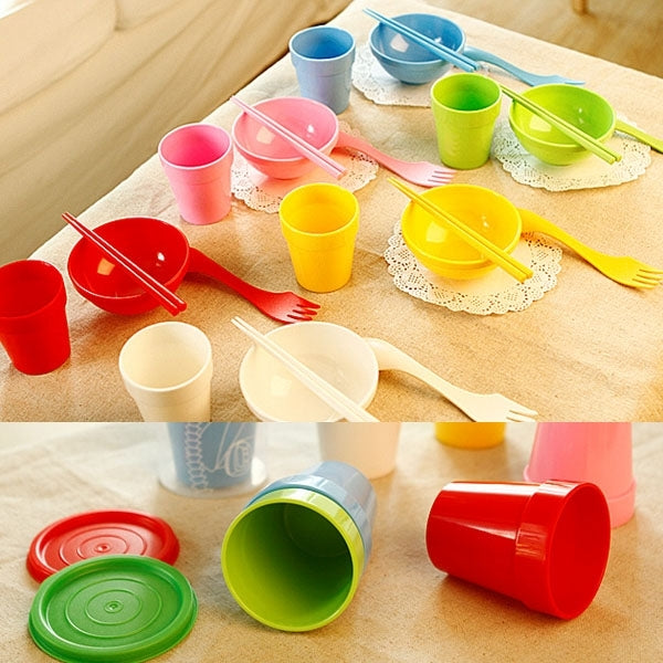 Non-Fragile Melamine Outdoor Cup Set Travel Mug with 6 Colors Available Camping Cup