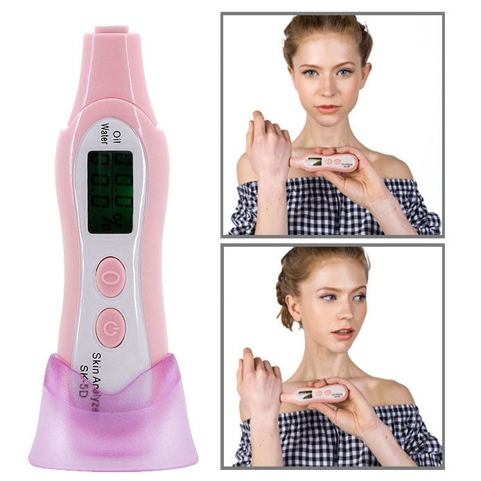 SK-5D Beauty 1.0 inch LCD Digital Water Skin Oil Moisture Analysis Analyzer for Skin