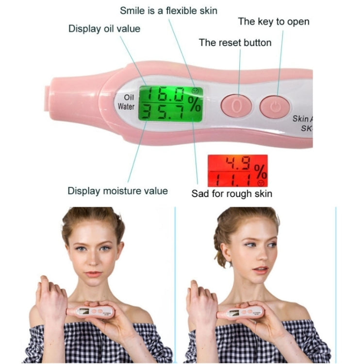 SK-5D Beauty 1.0 inch LCD Digital Water Skin Oil Moisture Analysis Analyzer for Skin