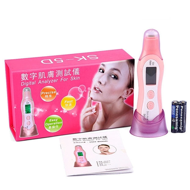 SK-5D Beauty 1.0 inch LCD Digital Water Skin Oil Moisture Analysis Analyzer for Skin