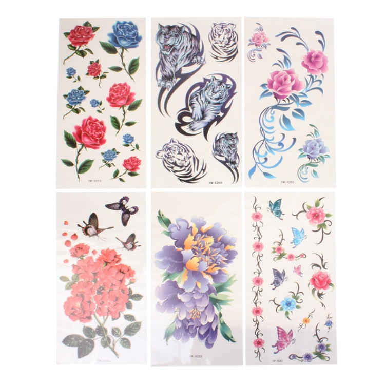 Beautiful Temporary Tattoo Stick, 6pcs in one packaging, the price is for 6pcs (Random Delivery)