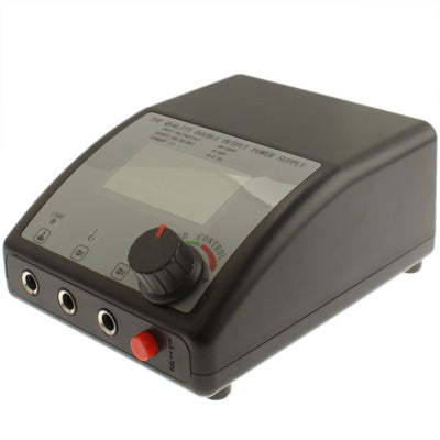Dual LCD Digital Tattoo Power Supply Machine W/ Lead For ClipCord Foot Pedal(Black)