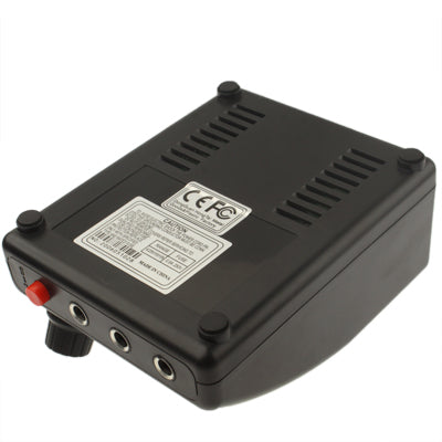 Dual LCD Digital Tattoo Power Supply Machine W/ Lead For ClipCord Foot Pedal(Black)