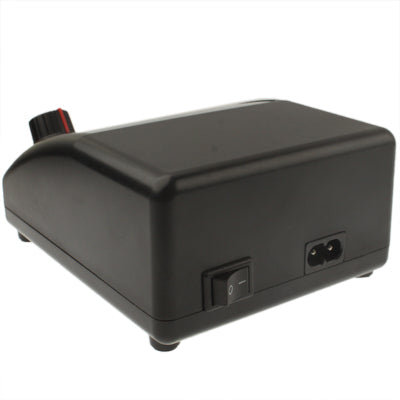 Dual LCD Digital Tattoo Power Supply Machine W/ Lead For ClipCord Foot Pedal(Black)