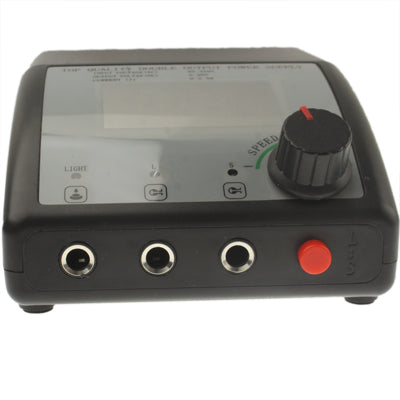 Dual LCD Digital Tattoo Power Supply Machine W/ Lead For ClipCord Foot Pedal(Black)