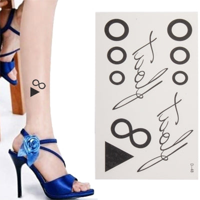 Beautiful Circle Pattern Temporary Tattoo Stick