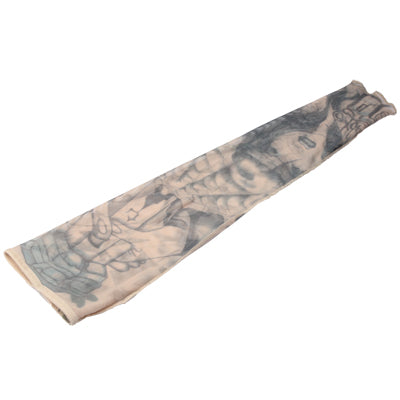 Fake Temporary Tattoo Sleeves Stretchy Body Artwork Arm Stockings, Random Pattern Delivery