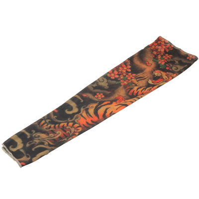 Fake Temporary Tattoo Sleeves Stretchy Body Artwork Arm Stockingss, Random Color Pattern Delivery