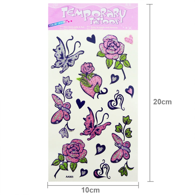 Beautiful Butterfly & Flower Pattern Waterproof Temporary Tattoo Stick (AA003)