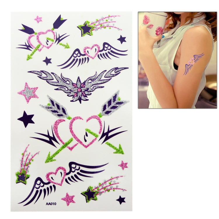 Beautiful Wings Pattern Waterproof Temporary Tattoo Stick (AA010)