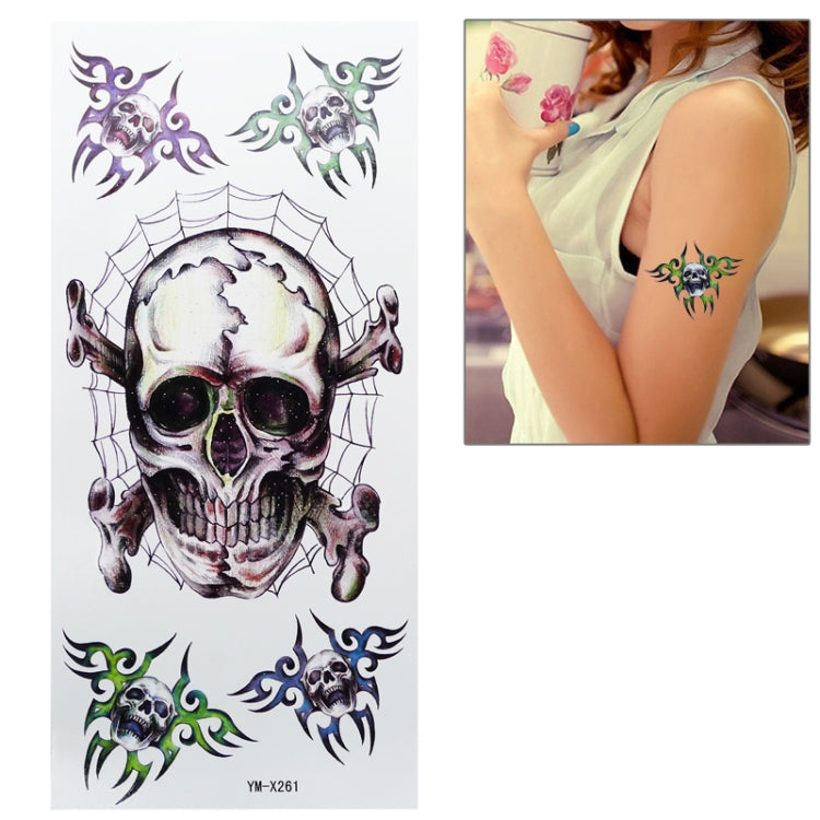Cool Skull Pattern Waterproof Temporary Tattoo Stick (YM-X261)