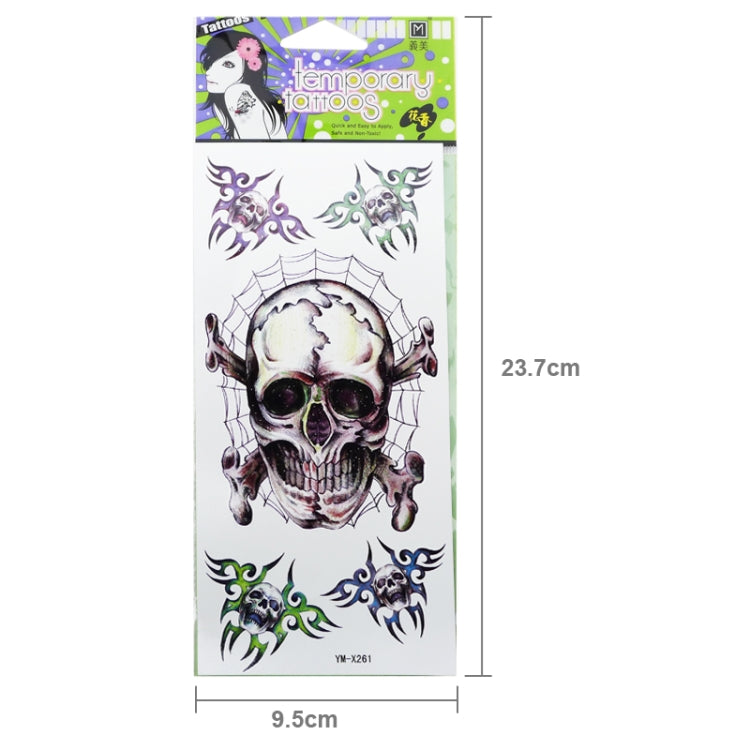 Cool Skull Pattern Waterproof Temporary Tattoo Stick (YM-X261)