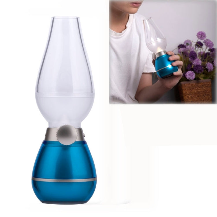 Retro USB Rechargeable Classic Blow LED Lamp, Blowing Control Kerosene Candle Lamp