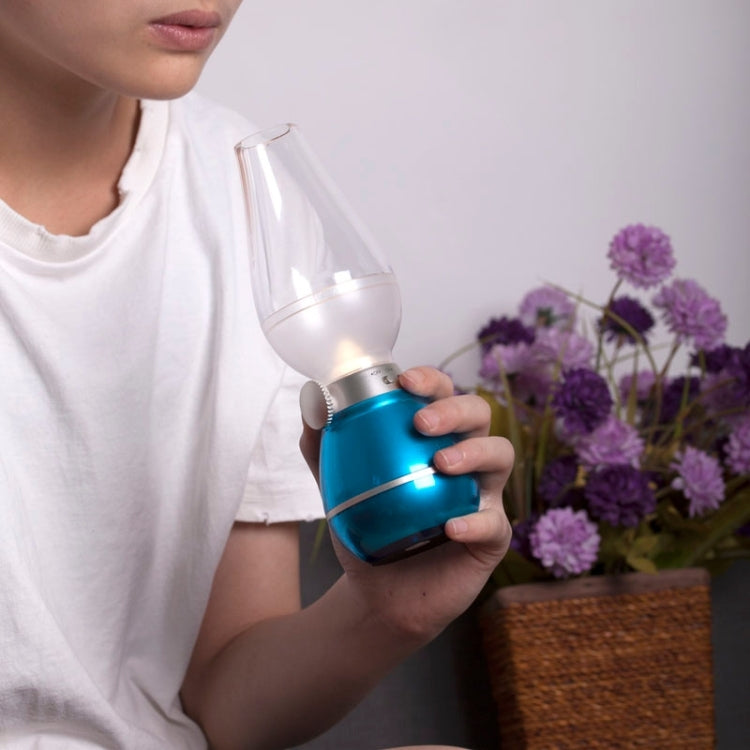 Retro USB Rechargeable Classic Blow LED Lamp, Blowing Control Kerosene Candle Lamp