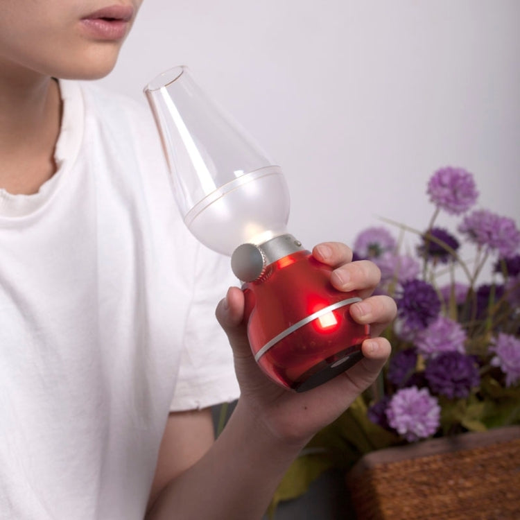 Retro USB Rechargeable Classic Blow LED Lamp, Blowing Control Kerosene Candle Lamp