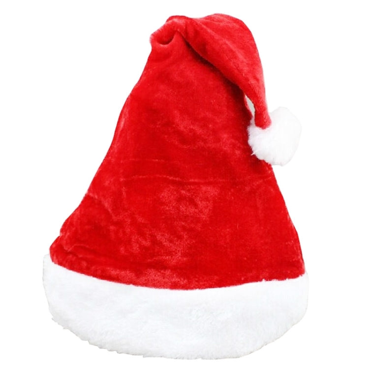 2 PCS Christmas Party Santa Hat Red & White Cap Christmas Hat, Size: 38cm x 29cm